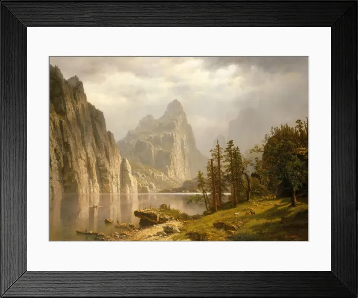 Framed Print : Merced River, Yosemite Valley, 1866. Creator: Albert Bierstadt Framed Print : Merced River, Yosemite Valley, 1866. Creator: Albert Bierstadt