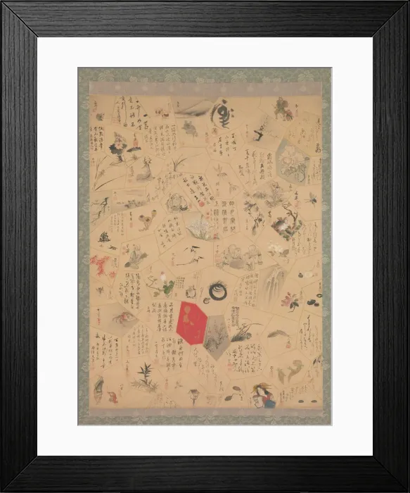 Framed Print : Miscellaneous Paintings and Calligraphy for the Third Year of the Bunsei Era, 1820 Framed Print : Miscellaneous Paintings and Calligraphy for the Third Year of the Bunsei Era, 1820