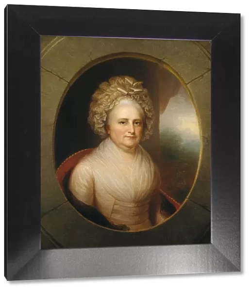Martha Washington, ca. 1850. Creators: Rembrandt Peale, Martha Washington