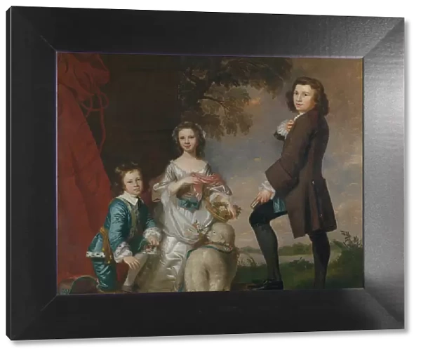 Thomas (1740-1825) and Martha Neate (1741-after 1795) with His Tutor, Thomas Needham, 1748