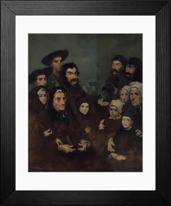 Framed Print : Breton Fishermen and Their Families, possibly ca. 1880-85. Creator: Theodule Ribot Framed Print : Breton Fishermen and Their Families, possibly ca. 1880-85. Creator: Theodule Ribot