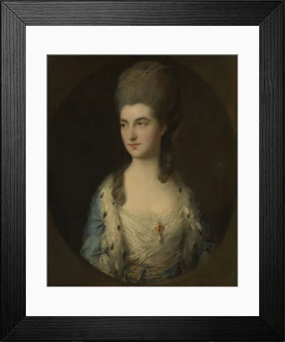 Framed Print : Portrait of a Young Woman, Called Miss Sparrow, 1770s. Creator: Thomas Gainsborough Framed Print : Portrait of a Young Woman, Called Miss Sparrow, 1770s. Creator: Thomas Gainsborough