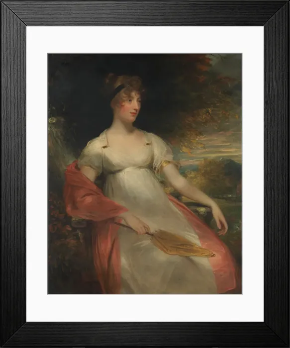 Framed Print : Portrait of a Woman, ca. 1805. Creator: Sir William Beechey Framed Print : Portrait of a Woman, ca. 1805. Creator: Sir William Beechey