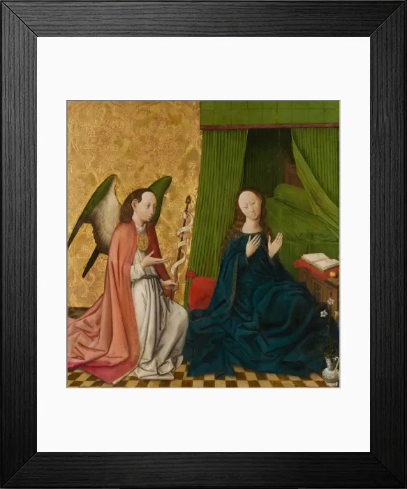 Framed Print : The Annunciation. Creator: South Netherlandish Painter (ca. 1460) Framed Print : The Annunciation. Creator: South Netherlandish Painter (ca. 1460)