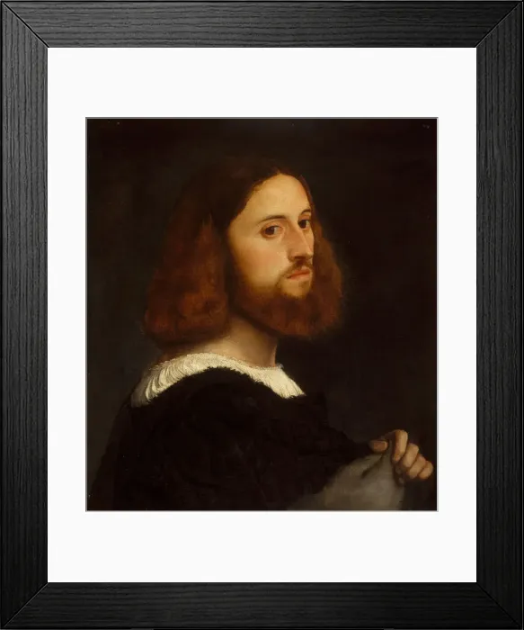 Framed Print : Portrait of a Man, ca. 1515. Creator: Titian Framed Print : Portrait of a Man, ca. 1515. Creator: Titian