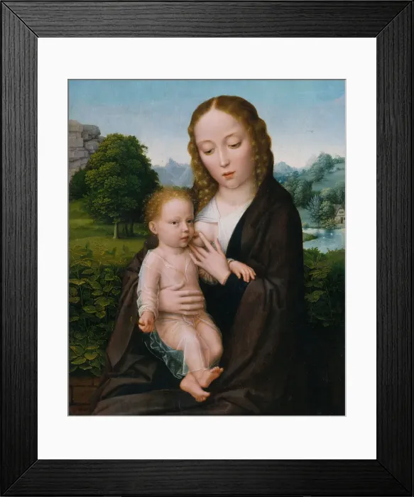 Framed Print : Virgin and Child, ca. 1520. Creator: Simon Bening Framed Print : Virgin and Child, ca. 1520. Creator: Simon Bening