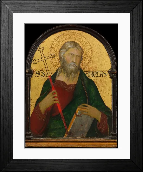 Framed Print : Saint Andrew, ca. 1317-19. Creator: Workshop of Simone Martini Framed Print : Saint Andrew, ca. 1317-19. Creator: Workshop of Simone Martini