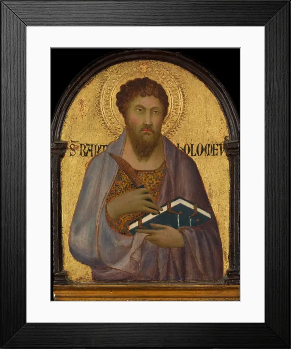 Framed Print : Saint Bartholomew, ca. 1317-19. Creator: Workshop of Simone Martini Framed Print : Saint Bartholomew, ca. 1317-19. Creator: Workshop of Simone Martini