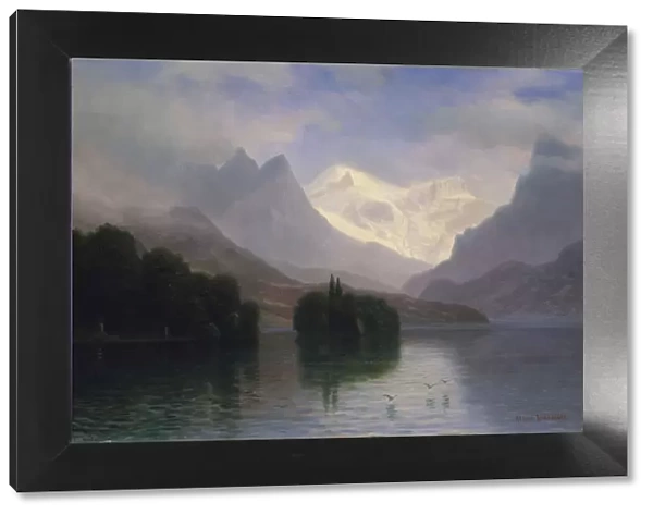 Mountain Scene, 1880-90. Creator: Albert Bierstadt