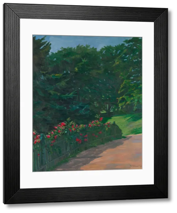 Framed Print : Landscape, 1910. Creator: Wilhelm Trübner Framed Print : Landscape, 1910. Creator: Wilhelm Trübner