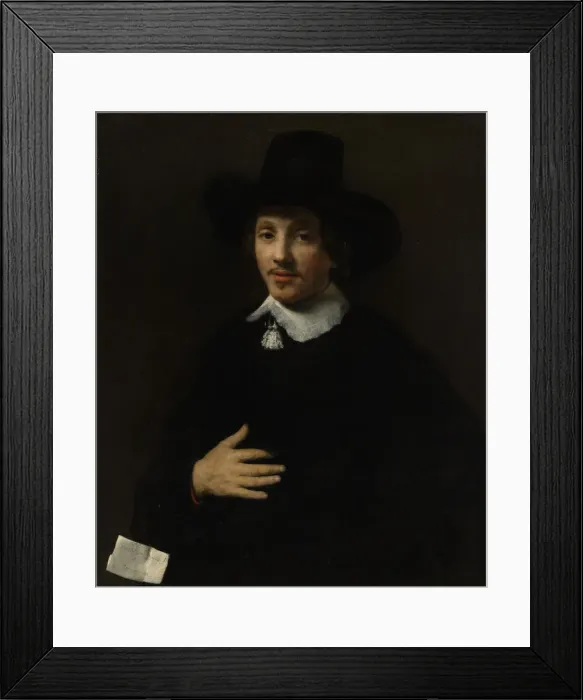 Framed Print : Portrait of a Man (Self-Portrait?), 1653 or 1655. Creator: Willem Drost Framed Print : Portrait of a Man (Self-Portrait?), 1653 or 1655. Creator: Willem Drost