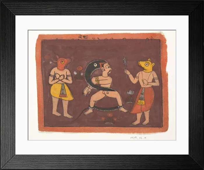 Framed Print : Folk Painting, 1725. Creator: Unknown Framed Print : Folk Painting, 1725. Creator: Unknown