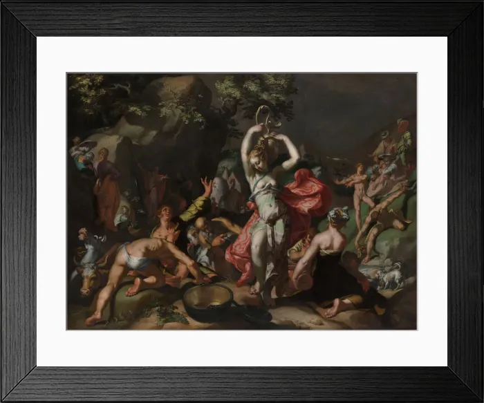 Framed Print : Moses Striking the Rock, 1596. Creator: Abraham Bloemaert Framed Print : Moses Striking the Rock, 1596. Creator: Abraham Bloemaert
