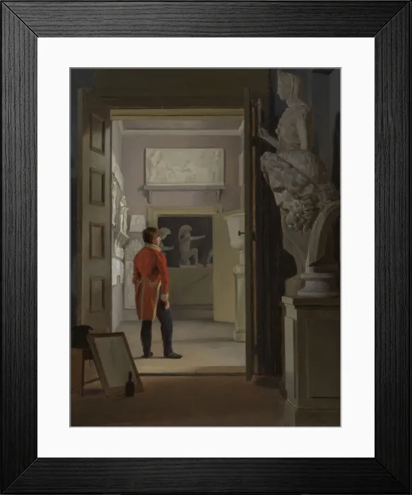 Framed Print : The Hall of Antiquities at Charlottenborg Palace, Copenhagen, 1830. Creator: Adam Framed Print : The Hall of Antiquities at Charlottenborg Palace, Copenhagen, 1830. Creator: Adam