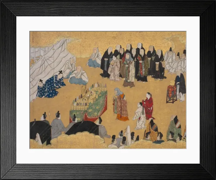 Framed Print : Leaves of Wild Ginger (Aoi), from the Phantom Genji Scrolls... mid-17th century Framed Print : Leaves of Wild Ginger (Aoi), from the Phantom Genji Scrolls... mid-17th century
