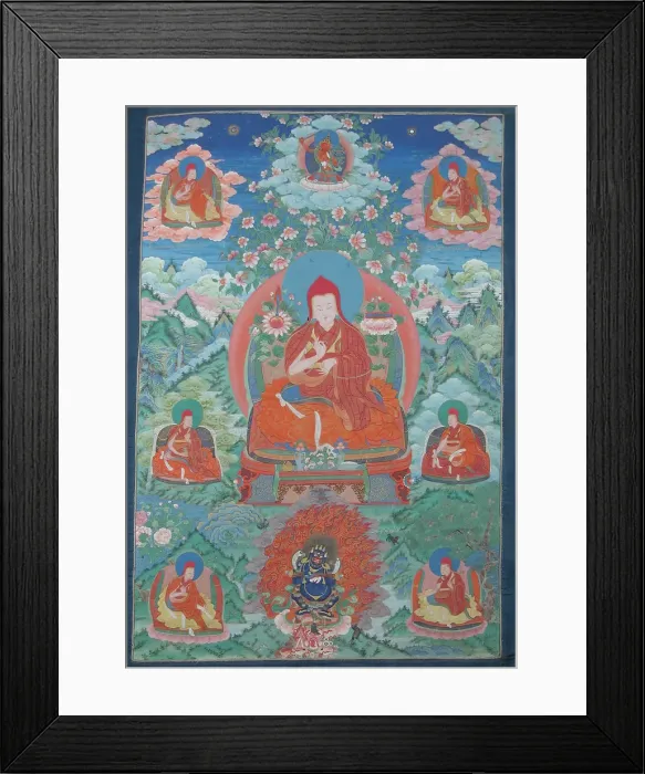 Framed Print : Sakya Pandita, 18th century. Creator: Unknown Framed Print : Sakya Pandita, 18th century. Creator: Unknown