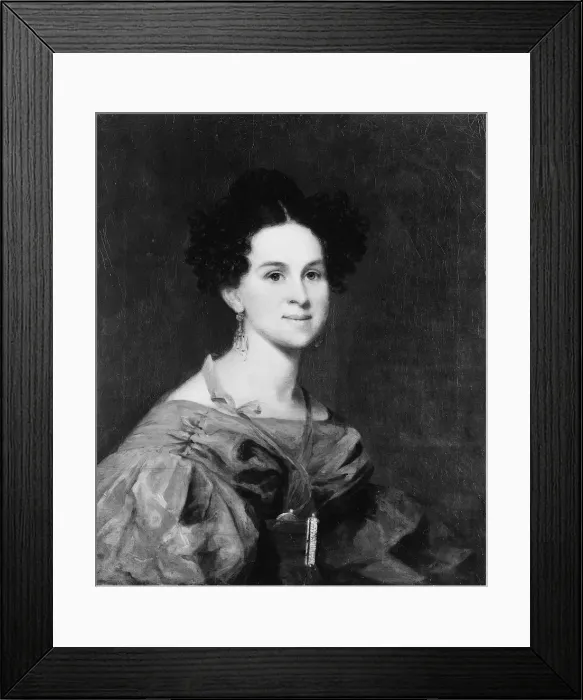 Framed Print : Mrs. George Pine, 1835. Creator: Unknown Framed Print : Mrs. George Pine, 1835. Creator: Unknown