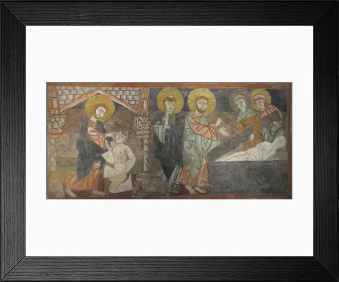 Framed Print : The Healing of the Blind Man and the Raising of Lazarus, first half 12th century Framed Print : The Healing of the Blind Man and the Raising of Lazarus, first half 12th century