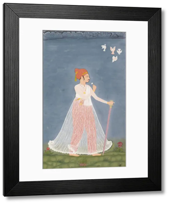 Framed Print : Bishen Singh as a Young Man, ca. 1780. Creator: Unknown
