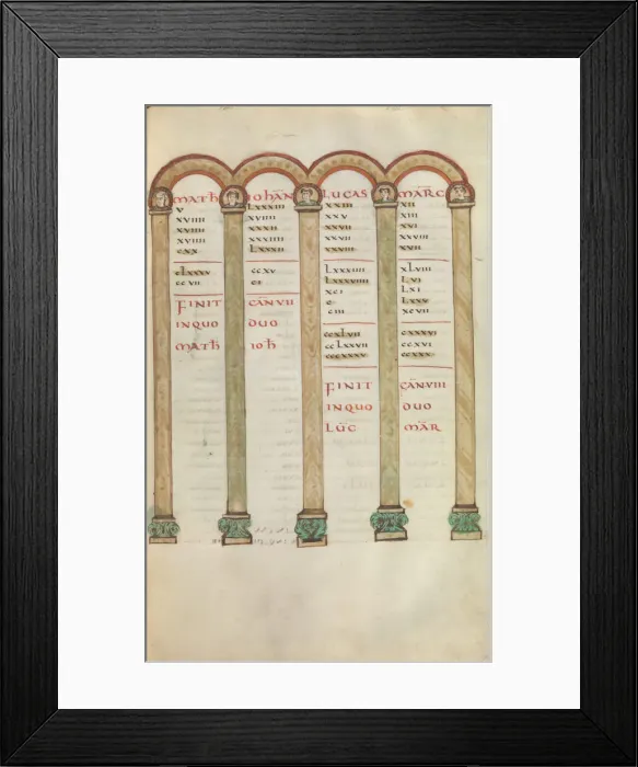Framed Print : Gospel Book, ca. 825-50. Creator: Unknown Framed Print : Gospel Book, ca. 825-50. Creator: Unknown