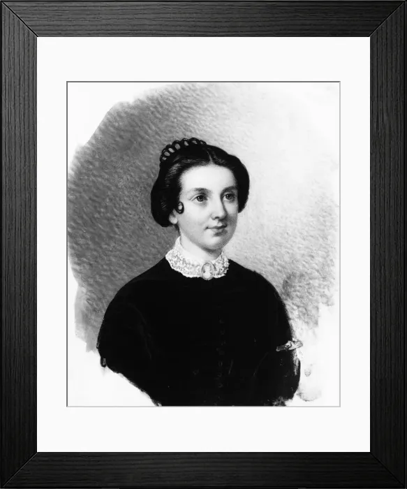 Framed Print : Portrait of a Lady, ca. 1850. Creator: Unknown Framed Print : Portrait of a Lady, ca. 1850. Creator: Unknown