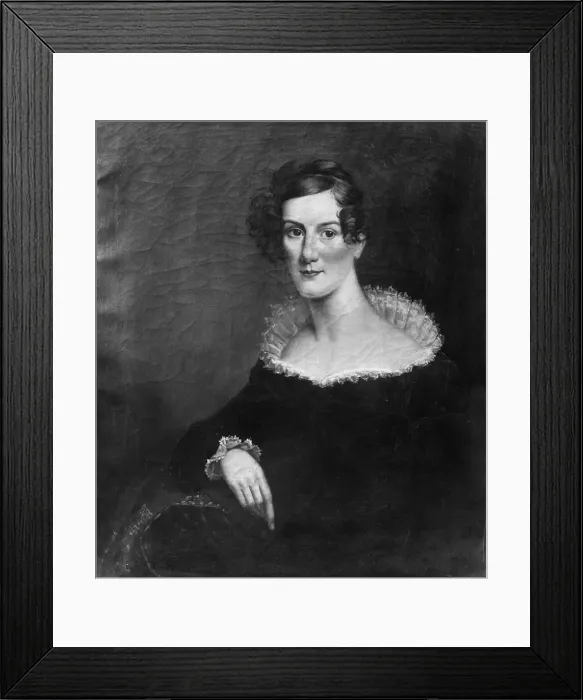 Framed Print : Sarah Cornell Clarkson (Mrs. William Richmond), ca. 1830. Creator: Unknown Framed Print : Sarah Cornell Clarkson (Mrs. William Richmond), ca. 1830. Creator: Unknown