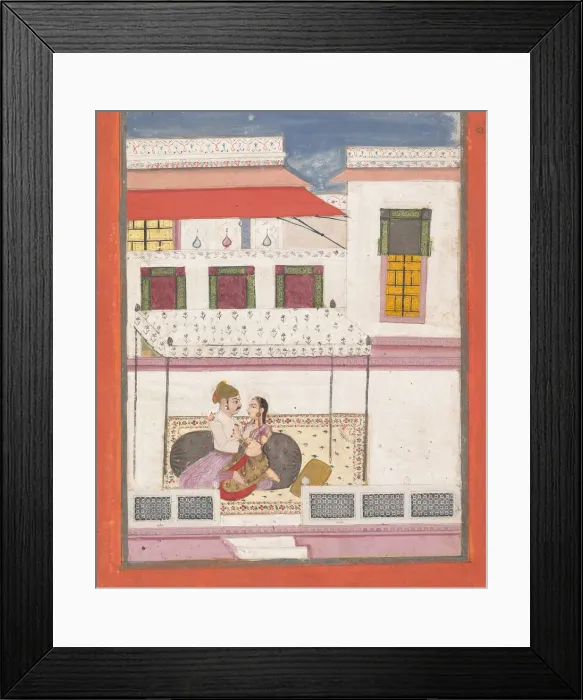 Framed Print : Raga Desakar, early 18th century. Creator: Unknown Framed Print : Raga Desakar, early 18th century. Creator: Unknown