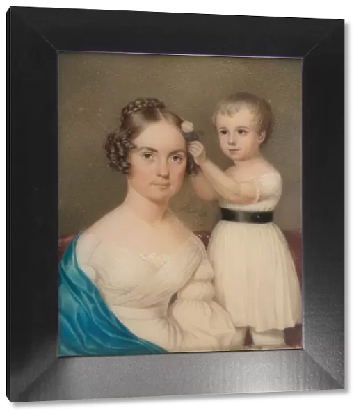 Mrs. William Gordon Ver Planck and Her Son Samuel Hopkins Ver Planck, ca. 1828. Creator: Unknown
