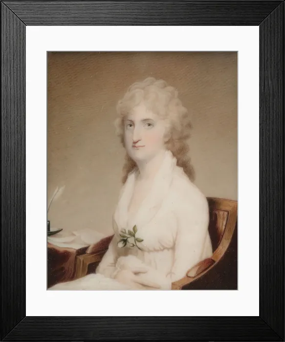 Framed Print : Mrs. Richard Peters (Abigail Willing), ca. 1803. Creator: Unknown Framed Print : Mrs. Richard Peters (Abigail Willing), ca. 1803. Creator: Unknown