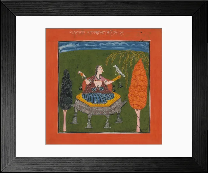 Framed Print : Sanveri Ragini, Page from a Ragamala Series (Garland of Musical Modes), ca. 1700-1710 Framed Print : Sanveri Ragini, Page from a Ragamala Series (Garland of Musical Modes), ca. 1700-1710