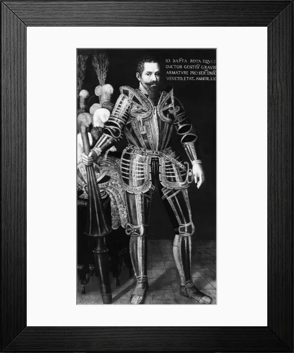 Framed Print : Giovanni Battista Rota, Member of the Rota Family of Venice, late 16th century. Creator: Unknown Framed Print : Giovanni Battista Rota, Member of the Rota Family of Venice, late 16th century. Creator: Unknown