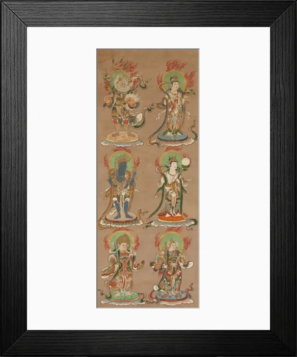Framed Print : Deva Kings (Juniten), 16th century. Creator: Unknown Framed Print : Deva Kings (Juniten), 16th century. Creator: Unknown