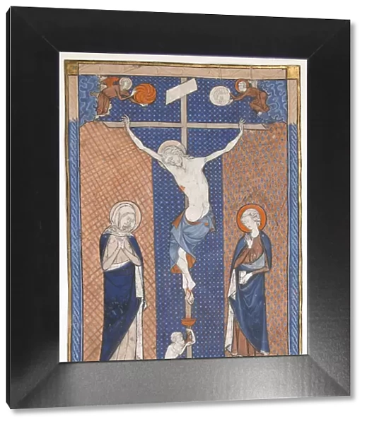 Manuscript Leaf with the Crucifixion, from a Missal, ca. 1270-80. Creator: Unknown