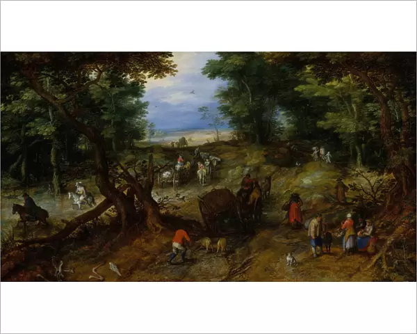 A Woodland Road with Travelers, 1607. Creator: Jan Brueghel the Elder