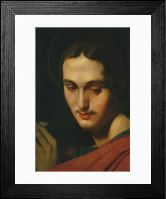 Framed Print : Head of Saint John the Evangelist. Creator: Jean-Auguste-Dominique Ingres Framed Print : Head of Saint John the Evangelist. Creator: Jean-Auguste-Dominique Ingres