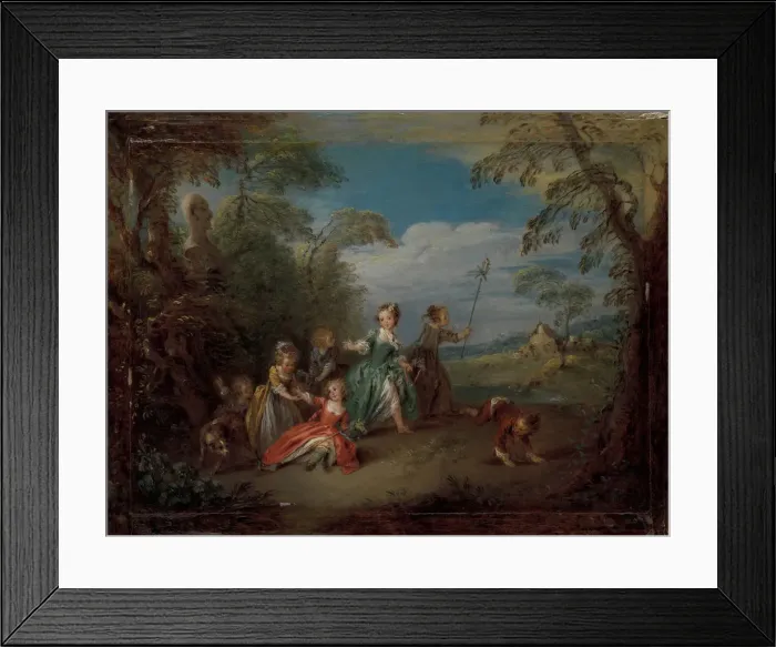 Framed Print : The Golden Age. Creator: Jean-Baptiste Pater Framed Print : The Golden Age. Creator: Jean-Baptiste Pater