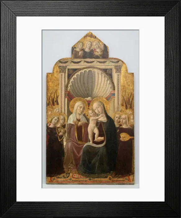 Framed Print : Saint Anne and the Virgin and Child Enthroned with Angels, ca. 1458-61. Creator: Niccolò Framed Print : Saint Anne and the Virgin and Child Enthroned with Angels, ca. 1458-61. Creator: Niccolò