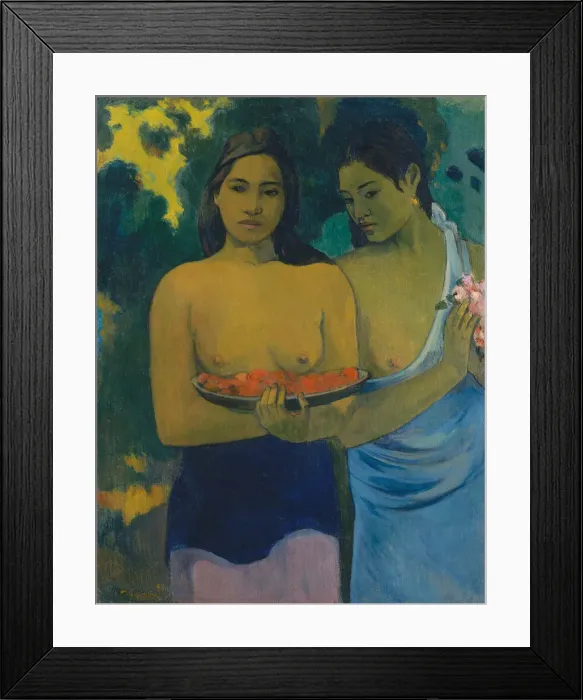 Framed Print : Two Tahitian Women, 1899. Creator: Paul Gauguin Framed Print : Two Tahitian Women, 1899. Creator: Paul Gauguin