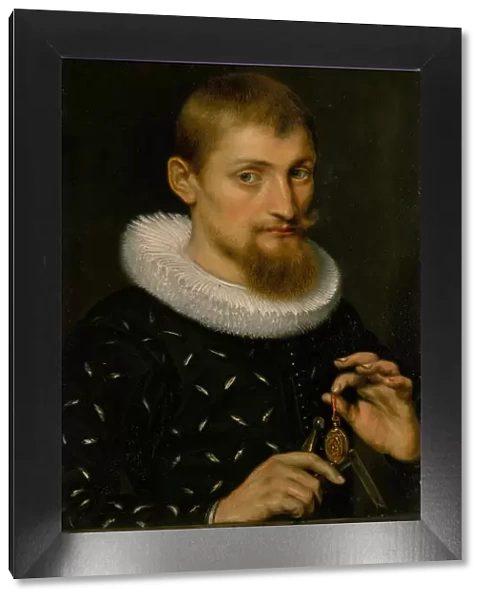 Portrait of a Man, Possibly an Architect or Geographer, 1597. Creator: Peter Paul Rubens