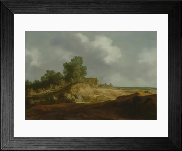 Framed Print : Landscape with a Cottage, 1629. Creator: Pieter Molijn Framed Print : Landscape with a Cottage, 1629. Creator: Pieter Molijn