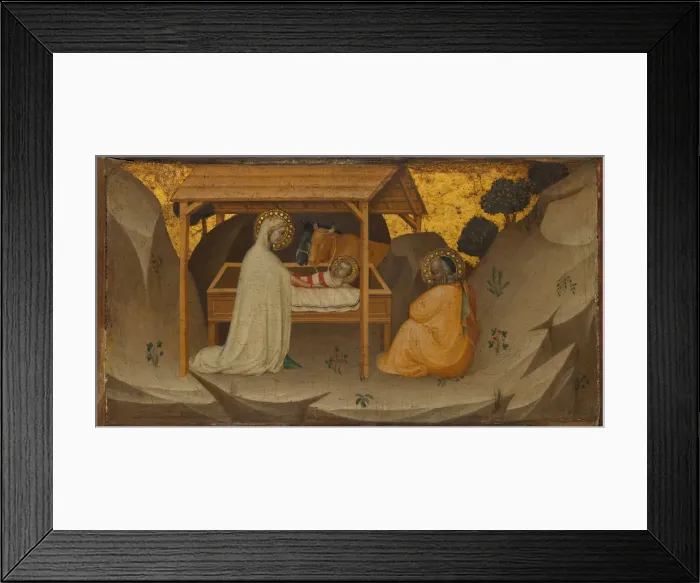 Framed Print : The Nativity, ca. 1350. Creator: Puccio di Simone Framed Print : The Nativity, ca. 1350. Creator: Puccio di Simone