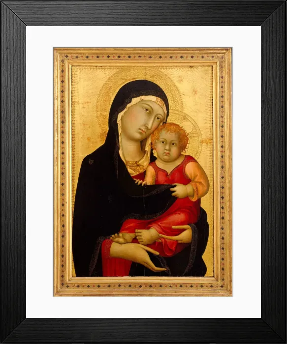 Framed Print : Madonna and Child, ca. 1326. Creator: Simone Martini Framed Print : Madonna and Child, ca. 1326. Creator: Simone Martini