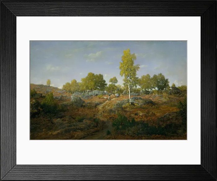 Framed Print : A Path among the Rocks, probably 1861. Creator: Theodore Rousseau Framed Print : A Path among the Rocks, probably 1861. Creator: Theodore Rousseau