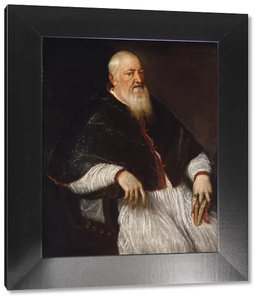 Filippo Archinto (born about 1500, died 1558), Archbishop of Milan, mid-1550s. Creator: Titian