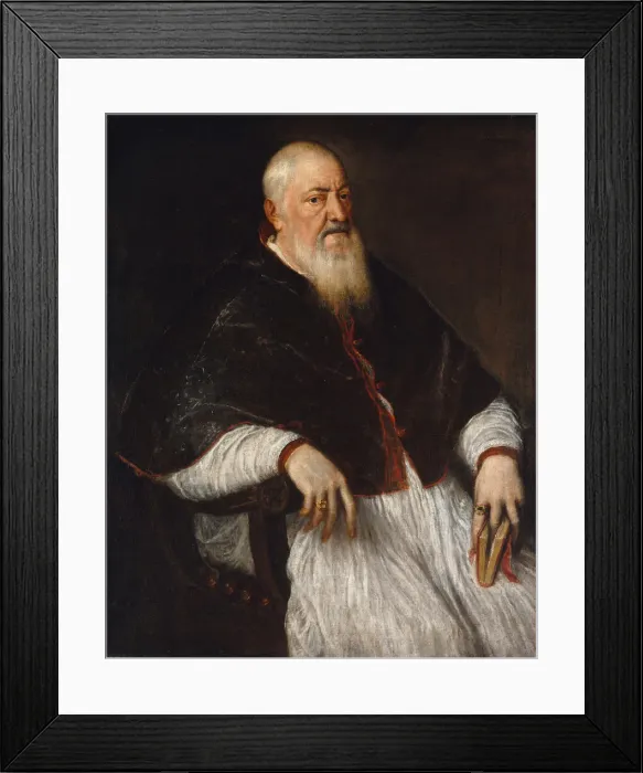 Framed Print : Filippo Archinto (born about 1500, died 1558), Archbishop of Milan, mid-1550s. Creator: Titian Framed Print : Filippo Archinto (born about 1500, died 1558), Archbishop of Milan, mid-1550s. Creator: Titian