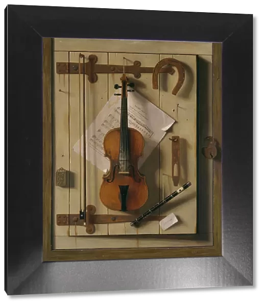 Still Life—Violin and Music, 1888. Creator: William Michael Harnett