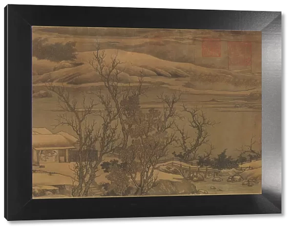 Streams and Mountains Under Fresh Snow, ca. late 12th century. Creators: Liu Songnian, Gao Keming