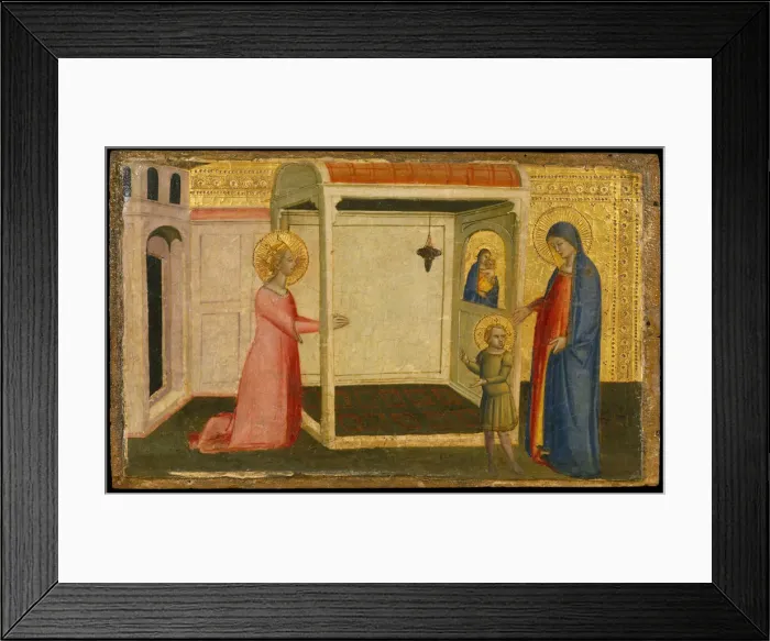 Framed Print : The Vision of Saint Catherine of Alexandria, second half 14th century. Creator: Silvestro Framed Print : The Vision of Saint Catherine of Alexandria, second half 14th century. Creator: Silvestro