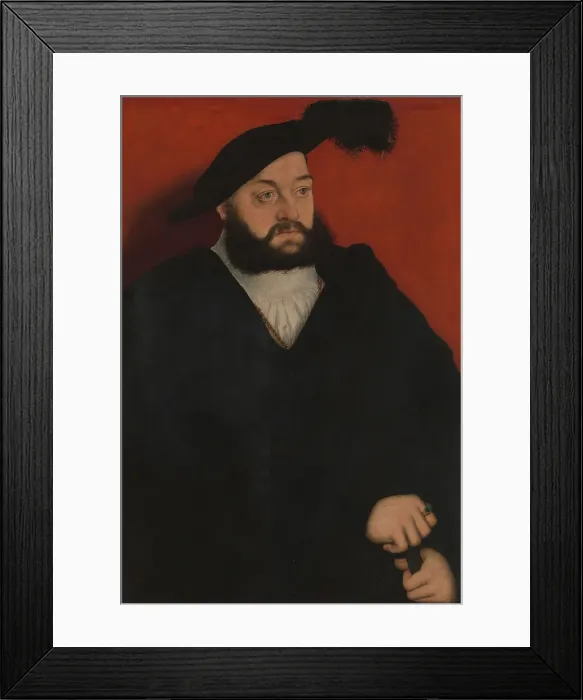 Framed Print : Johann (1498-1537), Duke of Saxony, ca. 1534-37. Creator: Lucas Cranach the Elder Framed Print : Johann (1498-1537), Duke of Saxony, ca. 1534-37. Creator: Lucas Cranach the Elder