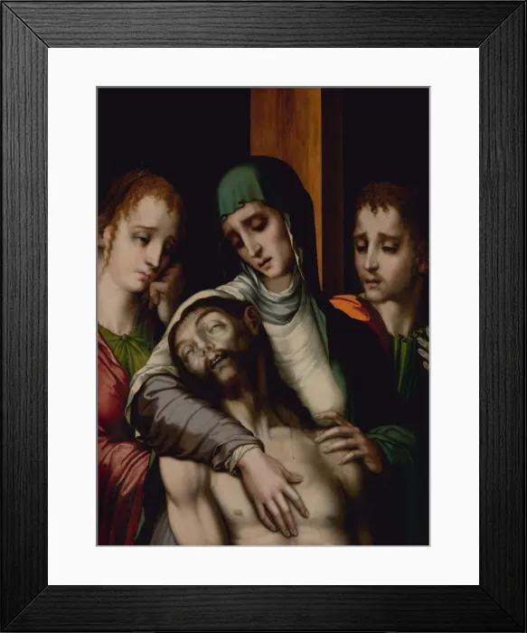 Framed Print : The Lamentation, ca. 1560. Creator: Luis de Morales Framed Print : The Lamentation, ca. 1560. Creator: Luis de Morales
